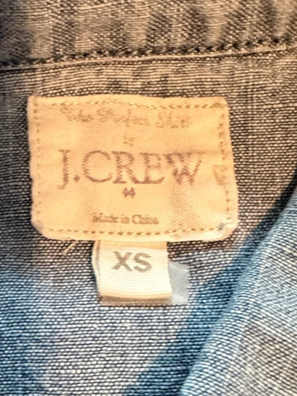 J. Crew Light Blue Denim Button-Down Shirt